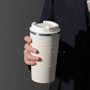 咖啡保温杯女生高颜值大容量外带水杯男女士便携式随行不锈钢杯子
