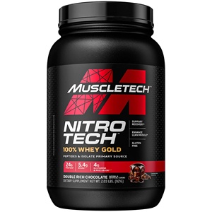 MuscleTech肌肉科技Nitro-Tech金牌正氮乳清分离蛋白粉2磅