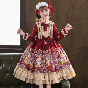 洛丽塔女童公主裙新款秋季洋气可爱萝莉塔连衣裙宝宝童装儿童裙子