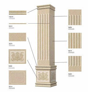 400x600欧式罗马柱别墅外墙砖农村围墙大门柱子仿大理石窗线瓷砖