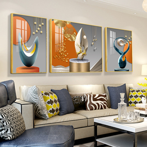 新款客厅沙发背景墙装饰画轻奢高级感大气挂画现代简约墙面鹿壁画