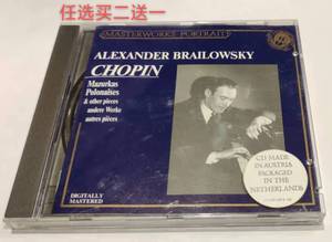 CBS大师系列 布莱洛夫斯基演奏肖邦作品 1989年CD唱片原装包邮