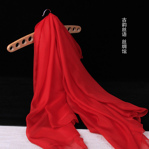 纯色真丝丝巾100%杭州桑蚕丝秋冬季女加长款百搭披肩韩版高档围巾