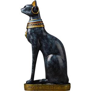 埃及招财猫摆件北欧客厅书房可爱龙猫工艺品摆设乔迁礼物装饰摆饰