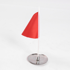 HOW TRUE高尔夫球果岭洞杯旗帜不锈钢矮底座旗杆三角小旗推杆旗标