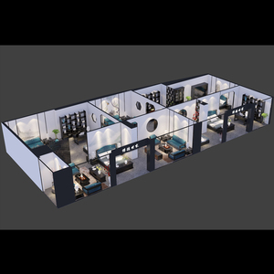 展厅设计家具展位效果图制作3dmax建模渲染代做CAD方案施工图代画