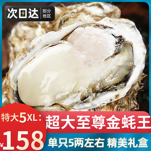 特大乳山生蚝鲜活牡超大新鲜海鲜水产海蛎子单只5-6两10斤5XL