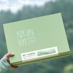 日照绿茶包装盒空礼盒龙井碧螺春半斤一斤高档茶叶礼盒装空盒定制