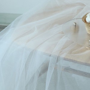 欧根纱桌布 ins风纯色布 摄影背景布 珍珠纱窗帘布拍照装饰道具
