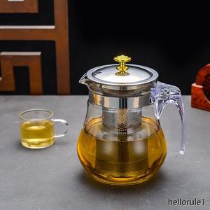 加厚玻璃茶壶耐高温防爆花茶壶不锈钢内胆过滤飘逸杯家用茶具套装