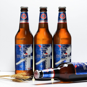 蓝带啤酒10度干啤瓶装500ml*6瓶整箱拉格大麦黄啤酒高性价比