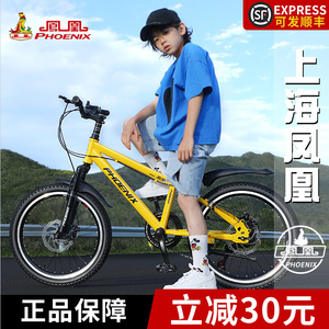 小龙哈彼合作款官方旗舰店凤凰儿童自行车男孩6-8-10岁中大童单车