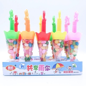 网红儿童创意糖果玩具可爱雨伞造型果汁软糖幼儿园哄小孩不哭零食