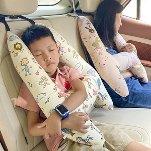 儿童车上睡觉神器后排抱枕车用头枕靠枕车载护肩套长途坐车护颈枕