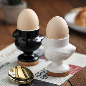 永福盛新品陶瓷可爱小鸡造型鸡蛋杯托鸡蛋架蛋托创意早餐鸡蛋盅
