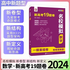 2024新版新高考名校模拟数学19道题卷高中通用 新高考19题数学模拟试卷 高中高三一轮复习试卷新高考必刷题一模重组卷高考冲刺卷