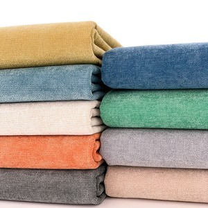 纯色雪尼尔面料涤纶绒布现代中式软包抱枕套坐垫靠背巾沙发盖布巾