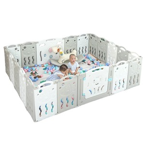 宝宝围栏床上地上两用婴儿安全爬行垫防护栏儿童室内折叠游戏栅栏