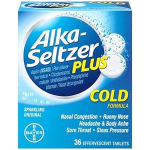 Alka-Seltzer Plus Cold Sparkling Original Effervescent Ta