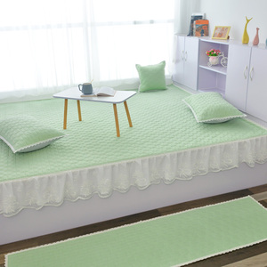 小清新简约公主风榻榻米的专用床盖四季通用可定制超防滑纯色床单