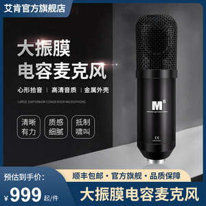 iCON艾肯 M5专业大振膜电容话筒直播配音录音专用麦克风旗舰店