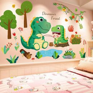 卡通测量身高贴纸墙贴画儿童房间装饰墙面宝宝婴儿墙纸自粘3D立体