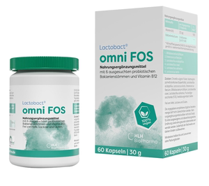 Lactobact omni FOS 6种益生菌+维生素B12提高免疫口服胶囊 8岁+
