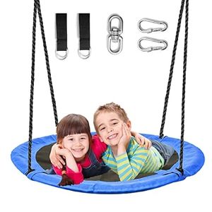 Hishine 43 Saucer Tree Swing for Kids Waterproof Flying