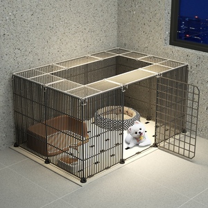 狗围栏室内拦宠物栅栏家用自由组合泰迪比熊柯基小型犬防越狱门栏