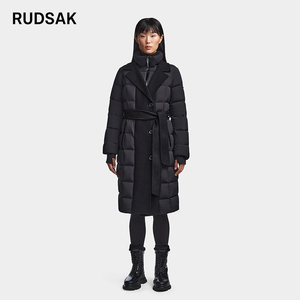 RUDSAK DALYA冬装女士羽绒服外套常规过膝修身立领新款时尚百搭款