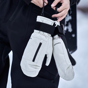 awka滑雪手套内置护腕单板防风防水冬季男女刻滑连指五指护掌护具