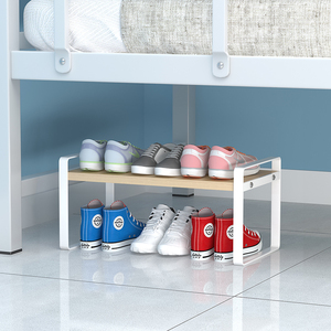 宿舍鞋子收纳神器简易放鞋架分层隔板出租屋省空间寝室床下置物架
