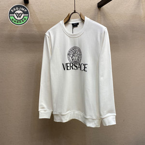 Versace/范思哲23新款美杜莎印花长袖卫衣男装瓦萨琪套头圆领上衣
