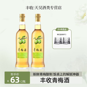 北京丰收青梅酒15度瓶装果酒花果甜酒700ml女士梅子酒