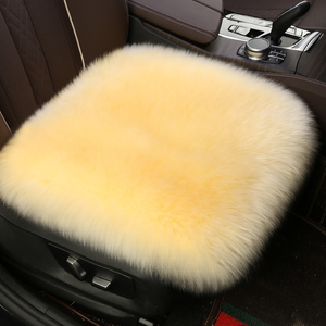 汽车坐垫冬季纯羊毛皮毛一体单片毛垫保暖真羊毛皮座垫套无靠背女