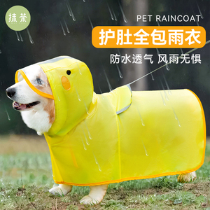 柯基犬专用狗狗雨衣中小型犬泰迪雪纳瑞柴犬宠物雨天衣服防水肚兜