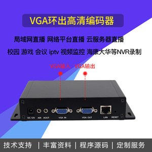 VGA H265视频编码器电脑工控机画面采集卡ONVIF安检机接入NVR