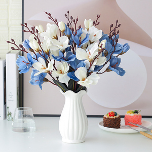 客厅电视柜两边摆的花家里餐桌上放的装饰花假花仿真花摆设花艺