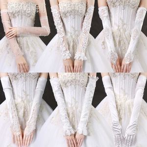 可拆卸婚纱袖子遮手臂胳膊神器礼服配饰单独蕾丝长款手套结婚新娘
