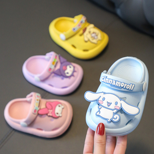 儿童洞洞鞋夏季男女童新款包头拖鞋1-3岁2婴幼儿室内洗澡防滑凉拖