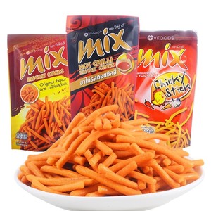 泰国进口VFOODS MIX脆脆条30g*5包香辣咪咪虾条膨化耐吃小零食