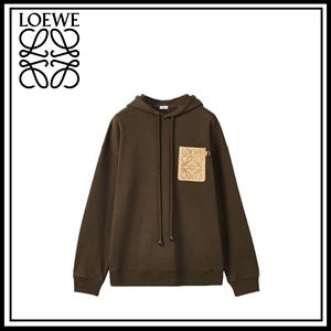 LOEWE/罗意威 男女同款 春秋新款 字母Logo贴花 休闲百搭连帽卫衣