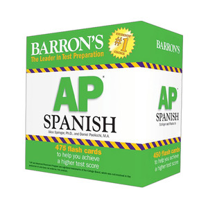 英文原版 AP Spanish Flashcards  Second Edition 巴朗考试准备 美国大学预修课程AP AP西班牙语抽认卡 第二版 进口英语原版书籍