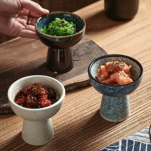 日式陶瓷雪糕杯酸奶杯甜品盅布丁碗创意高脚碗小吃凉菜碗商用餐具