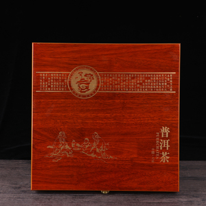 三公斤茶饼云南普洱茶包装盒茶叶礼盒6斤大饼油漆木盒空盒子配袋
