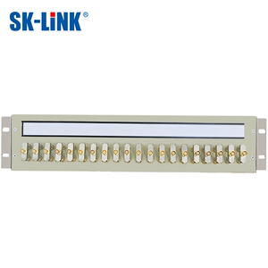 SK-LINK 8/10/20系统DDF数字配线架19英寸 西门子端子单元板 2M两兆E1同轴电缆接头终端连接器