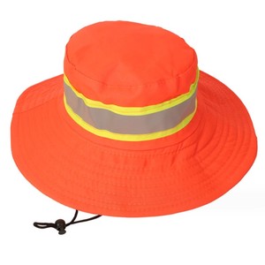 夏季环卫工人帽子遮阳防晒帽物业保洁公路养护大檐网眼太阳帽盆帽