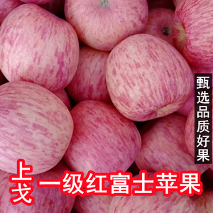 洛宁上戈红富士苹果水果新鲜当季一级果5/10斤脆甜灵宝冰糖心苹果