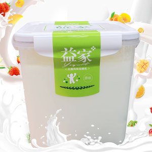 新疆天润益家2KG大桶老酸奶全脂方桶4斤水果捞麦代餐早餐原味酸奶