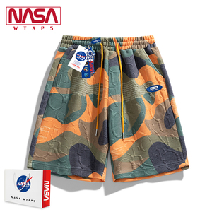 NASA WTAPS旗舰店美式篮球短裤男夏季宽松运动五分裤潮牌高街裤子